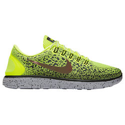 Nike Free RN Distance Shield Men's Running Shoes, Volt/Black